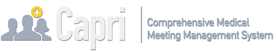 Capri - Comprehensive Medical Meeting Management System